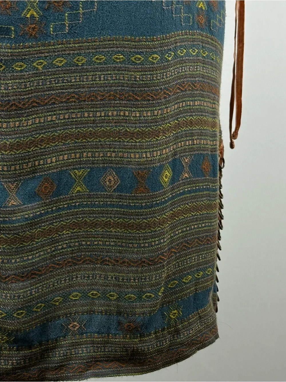 FREE PEOPLE Romantics Stole My Heart mini dress tunic lace-up sides - size small